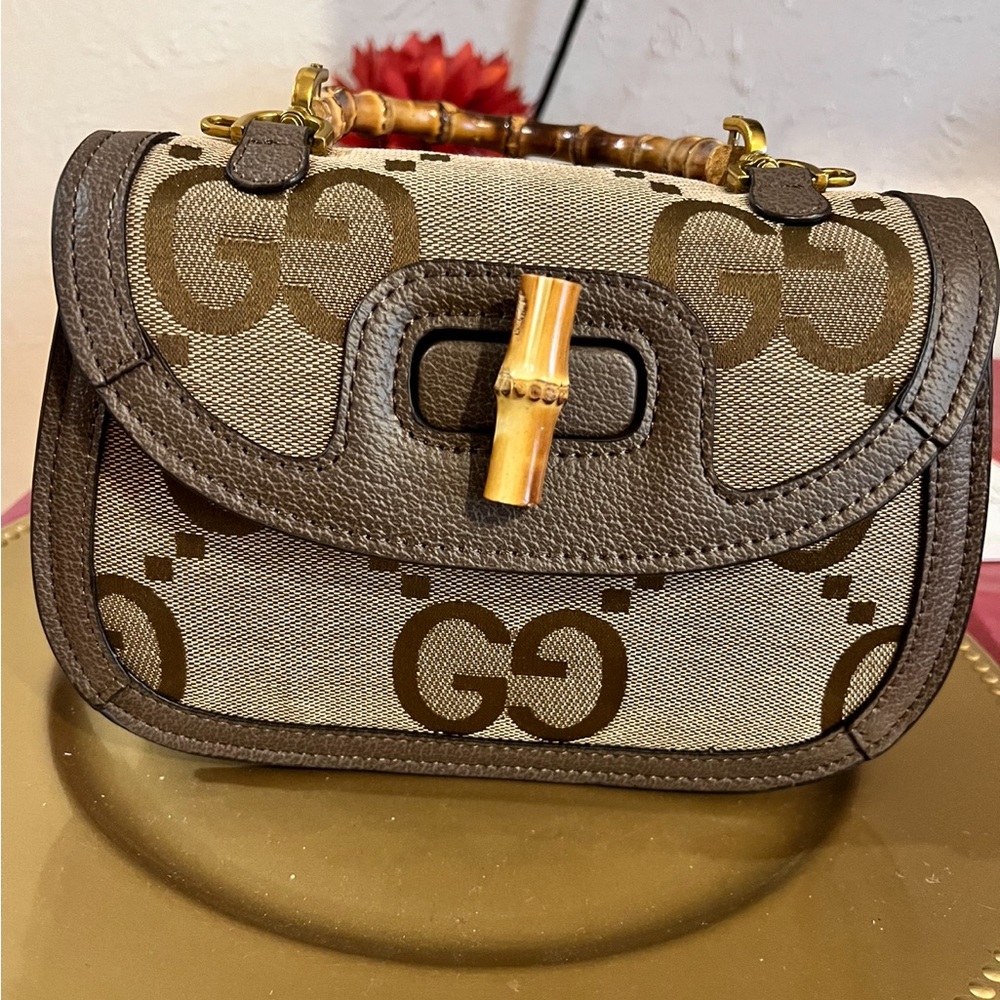 Used brown purse